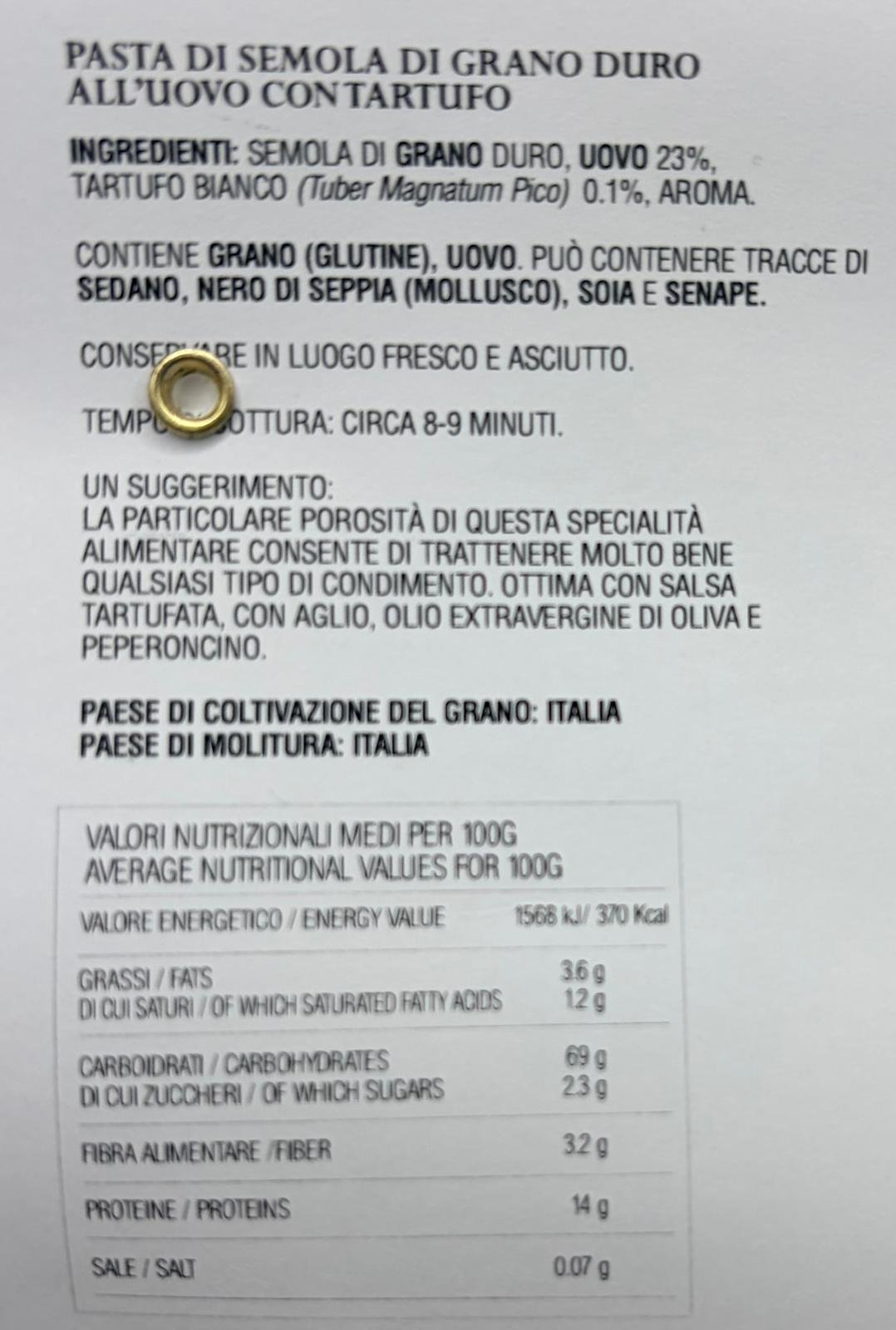 Tagliatelle al Tartufo Bianco 250g - immagine 3