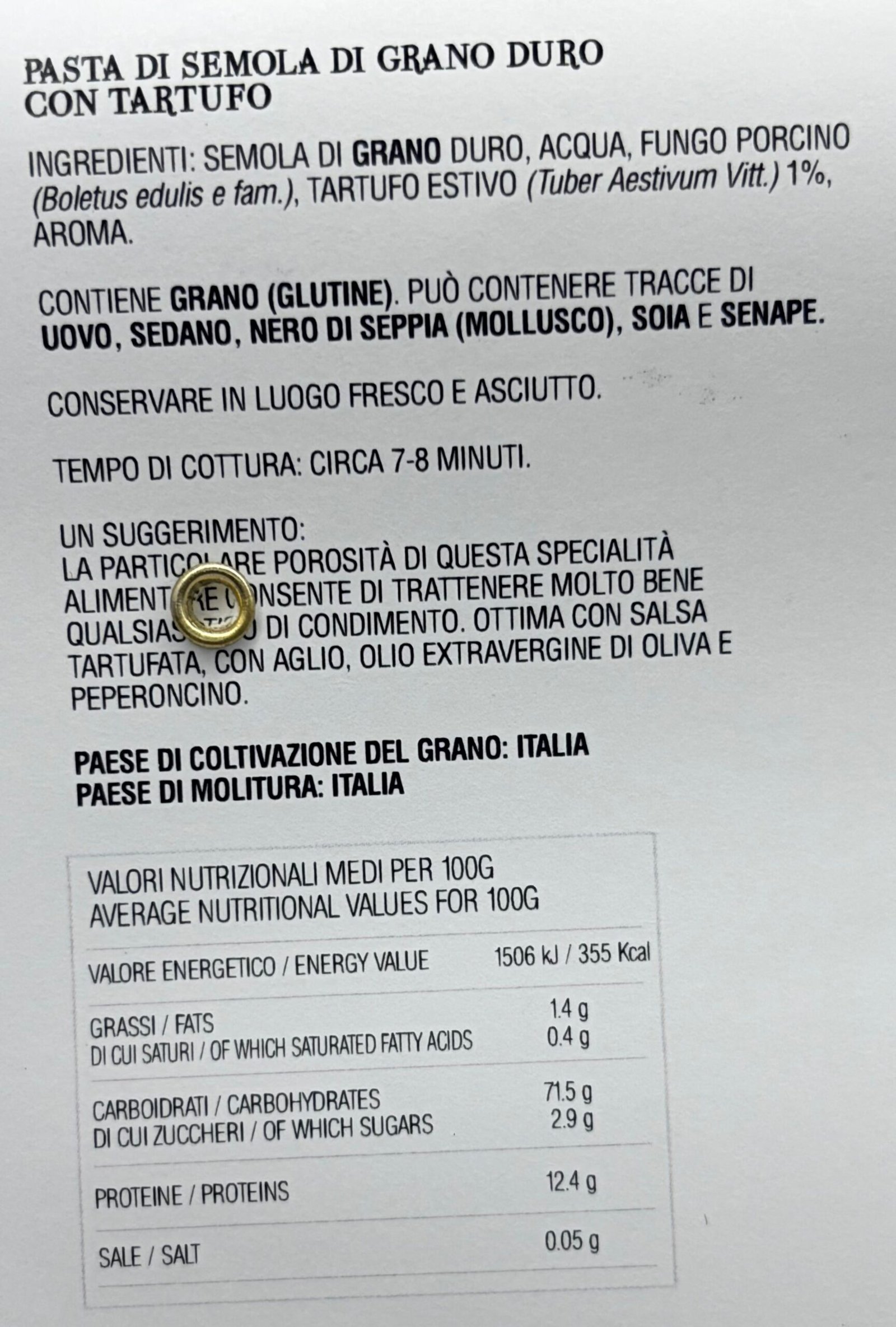 Tagliatelle al Tartufo Nero 250g - immagine 3