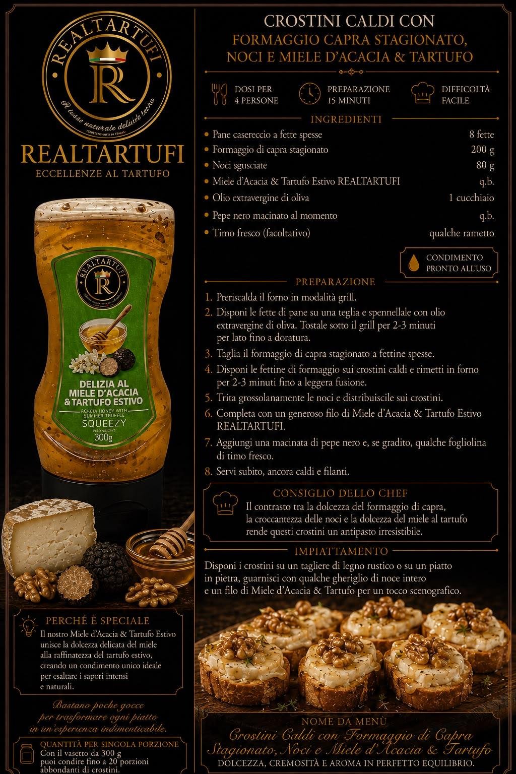 Delizia al Miele D'acacia al Tartufo Nero Squeezy - immagine 2